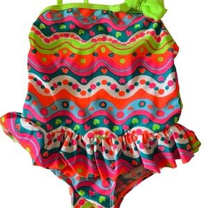 **EUC Joe Boxer 3T Girl Neon Bathing Suit**